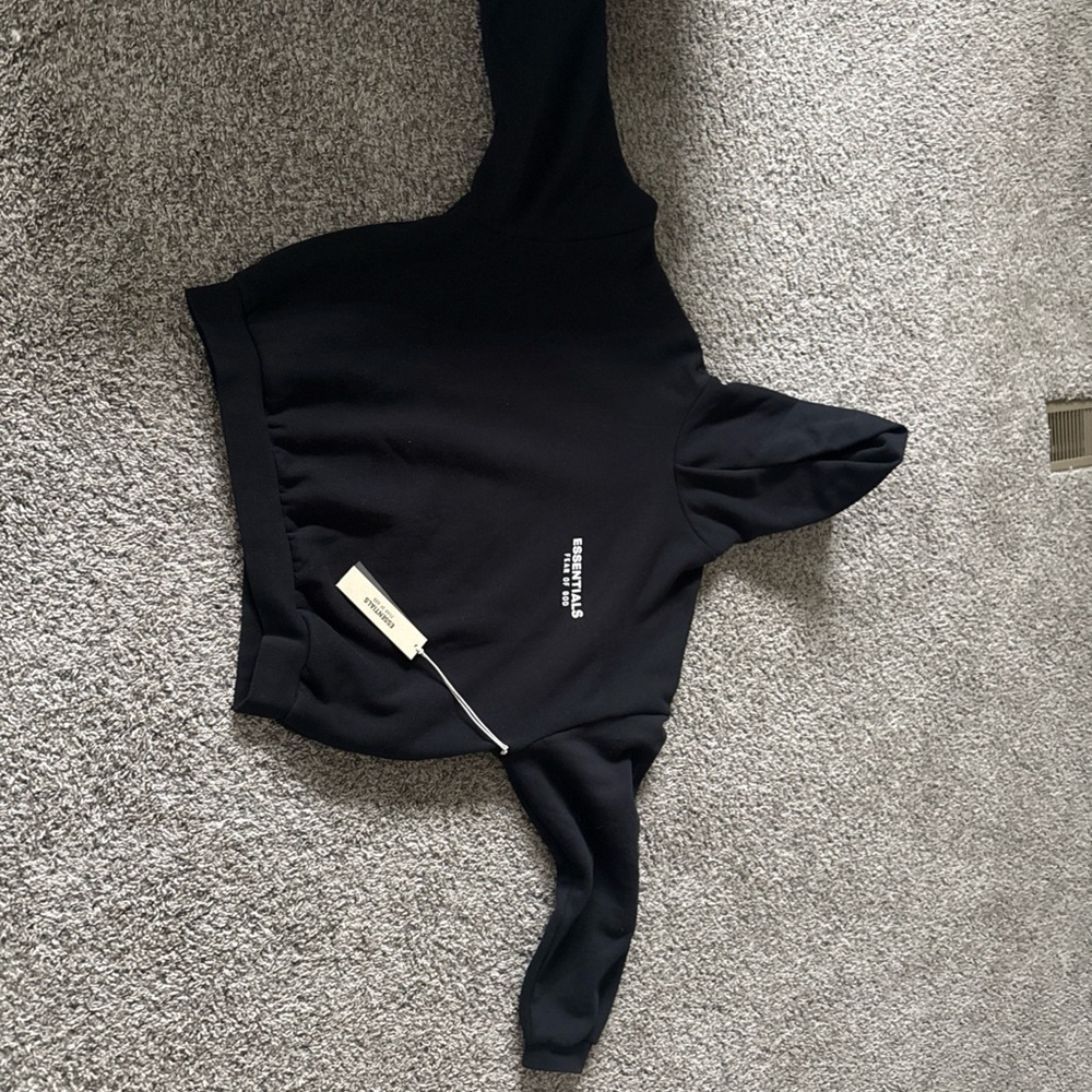 Essentials Black Hoodie Sweatshirt